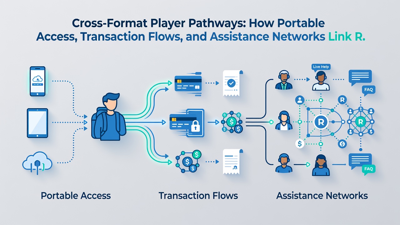 Diagram showing transaction flows and assistance networks connecting slot sessions to table game activity with loyalty milestone indicators