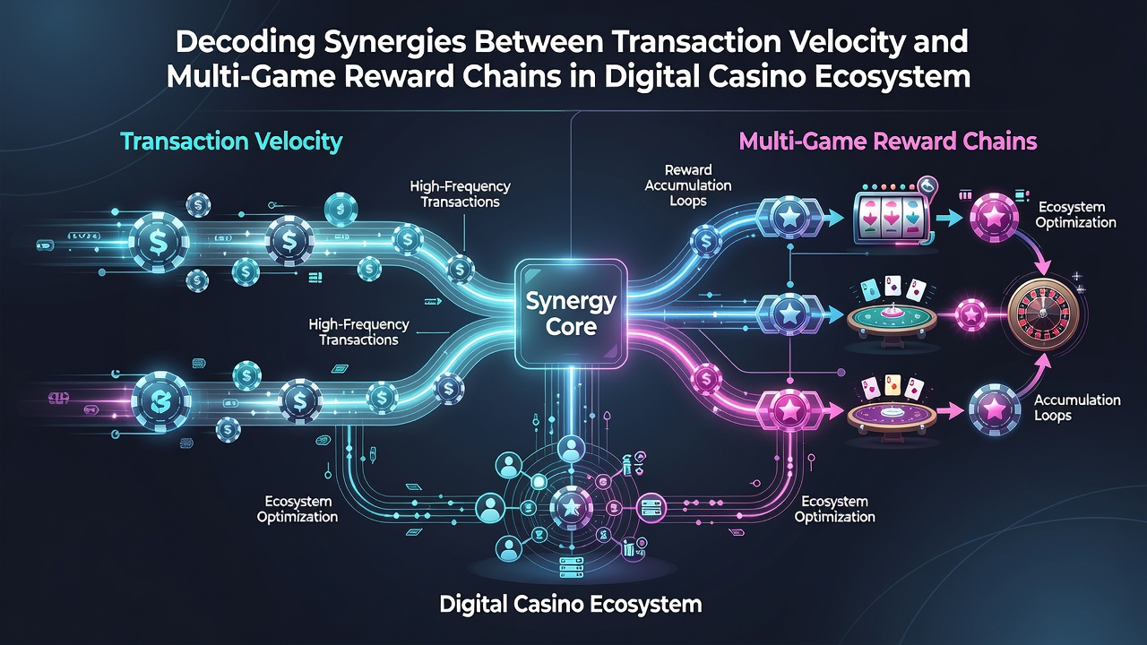 Flow diagram illustrating how rapid deposits connect to cross-game bonuses and VIP progression paths