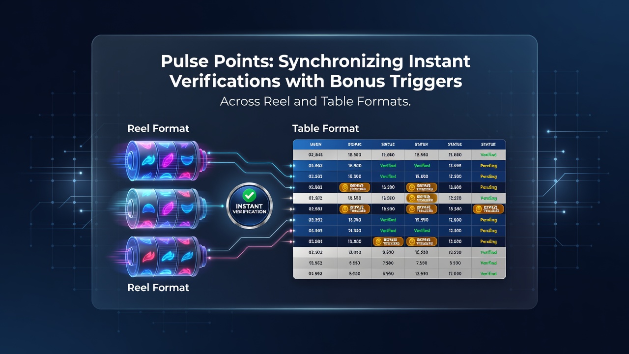 Diagram showing real-time data flow between verification modules, slot reels, and live dealer table interfaces