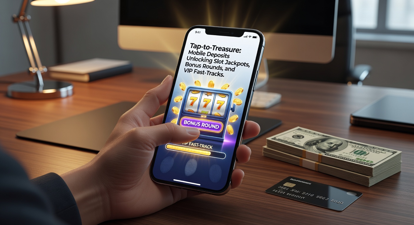 Close-up of a mobile screen showing a successful tap deposit notification, overlaid with exploding bonus symbols and a VIP badge glowing on the side